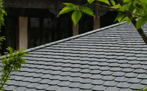 石板瓦安装效果:仿古建筑屋面.jpg