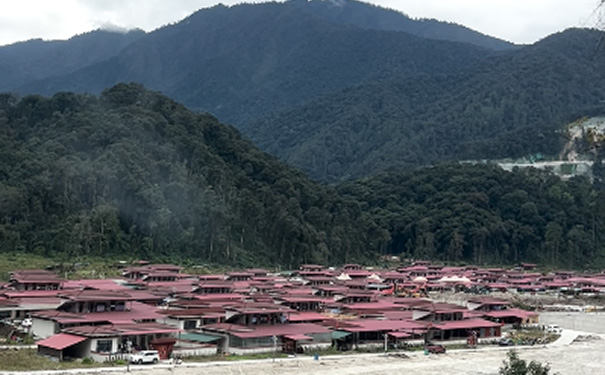 红色彩石金属瓦在新农村建设中的应用.jpg